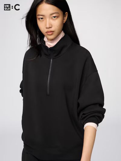 ဆွယ်တာအင်္ကျီလက်ရှည်တစ်ဝက်ဇစ်ပါ