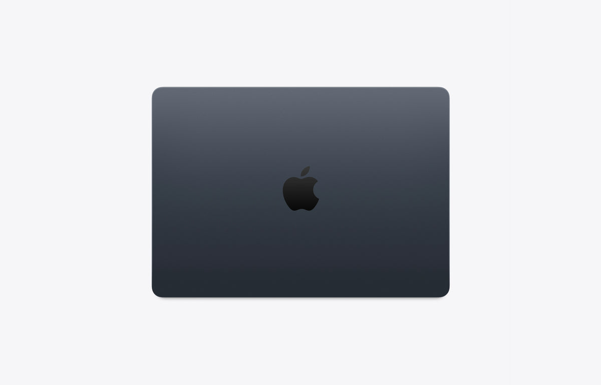 Mightnight Apple MacBook on a white background