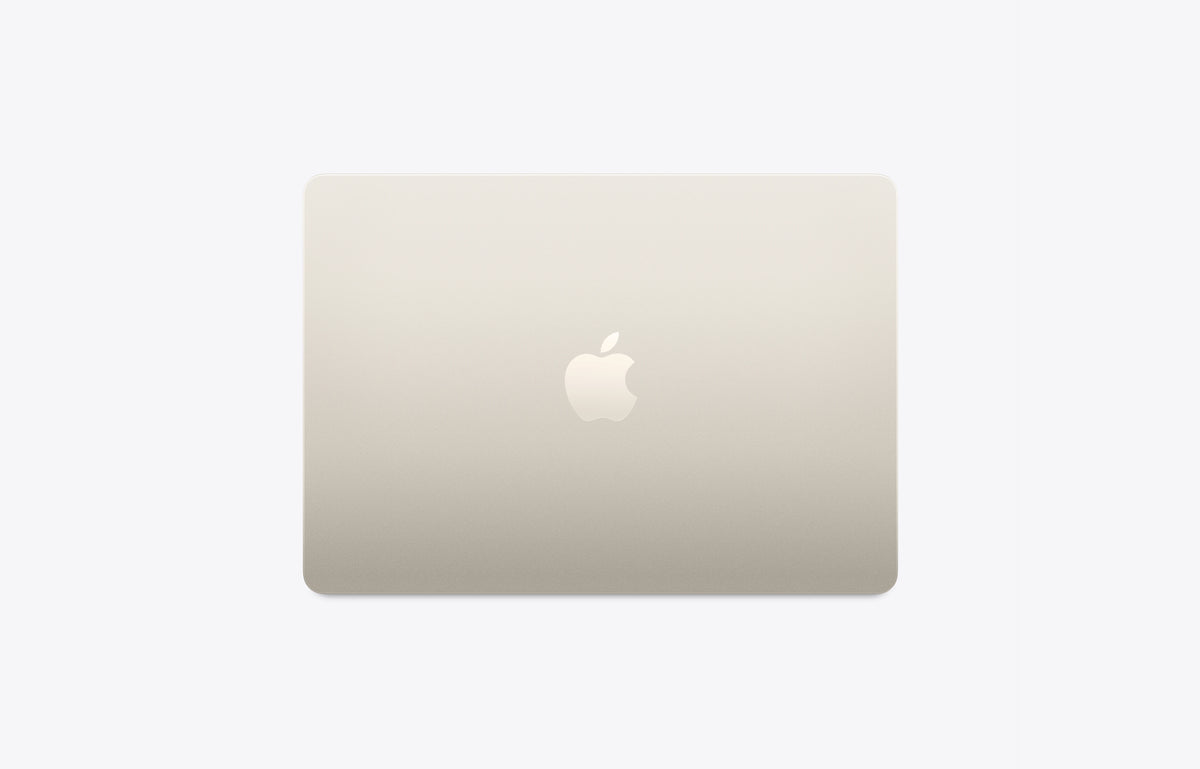 Starlight Apple MacBook on a white background
