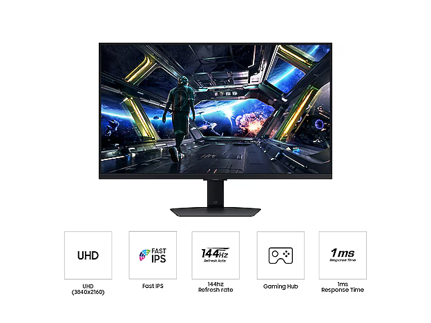 Samsung 32" 4K  G7 Smart Gaming Monitor (IPS, 144Hz, 1ms, Tizen OS, FreeSync)