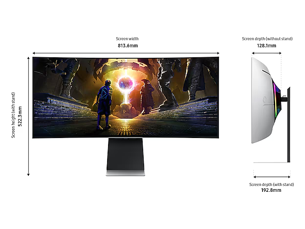 Samsung 34" Odyssey OLED G8 Smart Gaming Monitor (UWQHD, 175Hz, 0.03ms, G-Sync)
