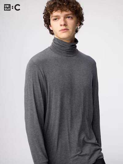HEATTECH Extra Warm Cashmere Blend Turtle Neck T-shirt | Long Sleeve