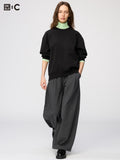 UNIQLO : C Women's Volume Pants High-Waisted 2-Way Stretch Wide-Leg