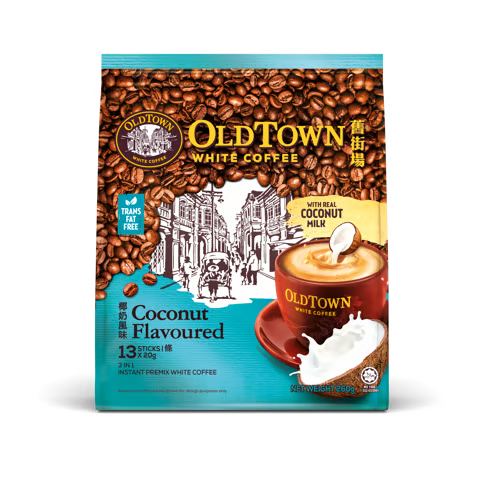 OLDTOWN White Coffee Coconut Flavoured
