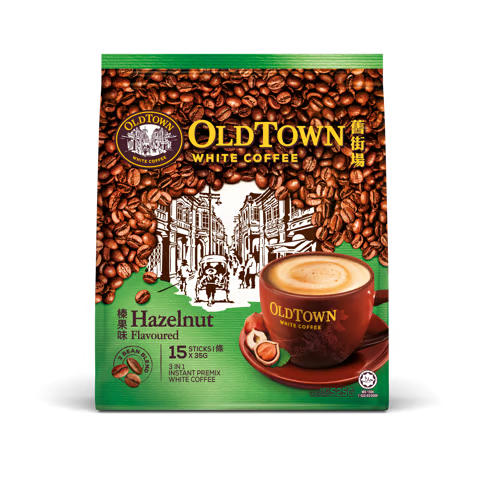 OLDTOWN White Coffee Hazelnut Flavoured